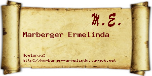Marberger Ermelinda névjegykártya